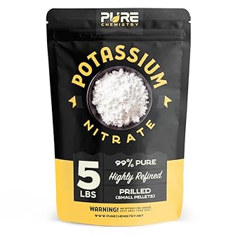 Prilled Potassium Nitrate Powder - 5 Pound - 99% Highly Refined - Multipurpose Uses - Use For Lawn Care, Tree Stump Removal And More - Tree Stump Remover - Industrial Grade Strength