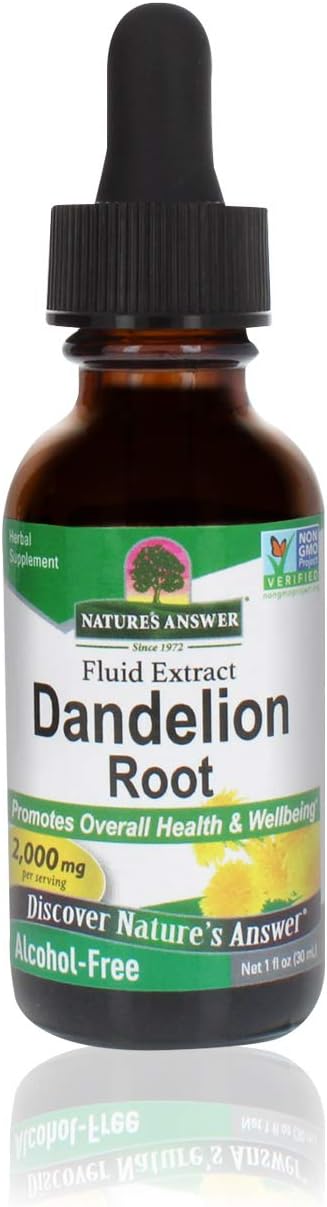 Nature'S Answer Alcohol-Free Herbal Supplement, Dandelion Root, 1-  - 2 Count