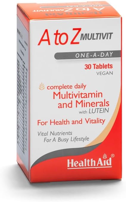HealthAid A to Z Multivitamins and Minerals, 30 Vegetarian Tablets : Amazon.co.uk: Health & Personal Care