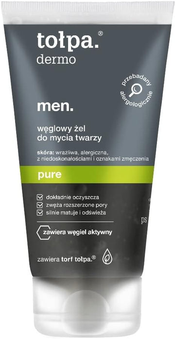 Tolpa Dermo Men Pure Charcoal Face Wash Gel 150 Ml