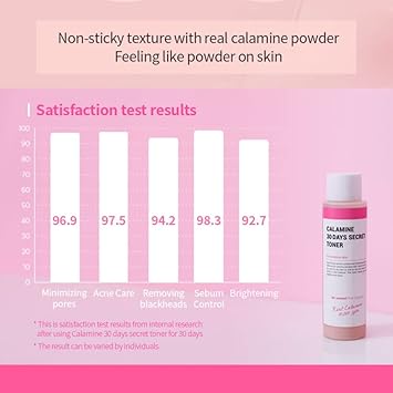 Ksecret Calamine 30 Days Secret Toner, 160Ml / 1.69Fl.Oz. | Korean Skincare | Acne Treatment Toner & Skin-Refining