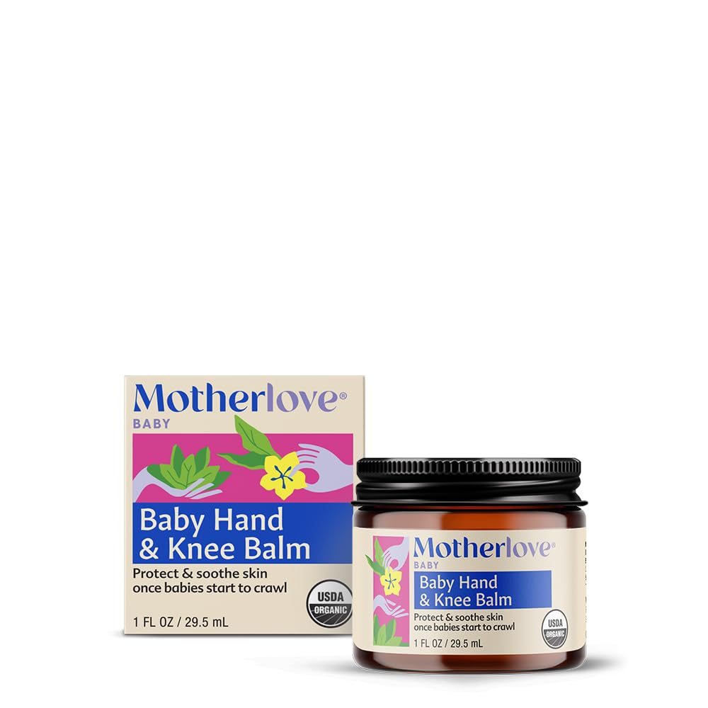 Motherlove Baby Hand & Knee Balm (1 Oz) Herbal Ointment For Crawling Babies—Organic, Non-Gmo, & Cruelty Free