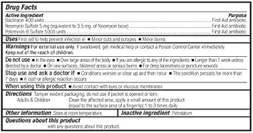 First Aid Only 12-700 Triple Antibiotic Ointment Packets, 60 Count