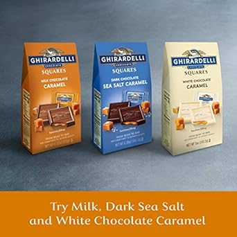 Ghirardelli White Chocolate Caramel Squares, 5 Oz Bag (Pack Of 6)