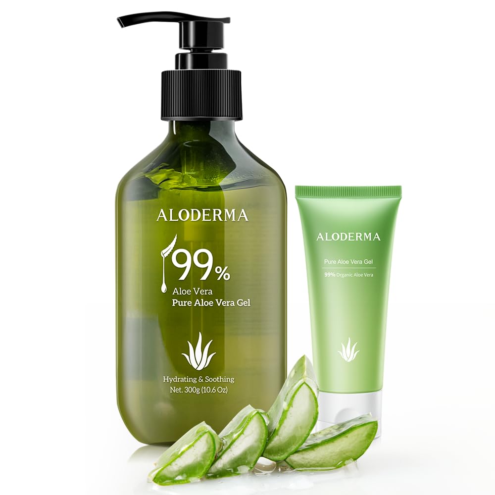 All Purpose Aloe Vera Gels Set - 2 Pieces - 300g Aloe Vera Gel & 45g Aloe Vera Gel