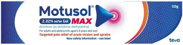 Motusol Max 2.32% W/W Gel 50G – Targeted Pain Relief Of Joints & Muscles In Acute Strains & Sprains