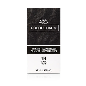 Colorcharm Permanent Liquid Hair Color For Gray Coverage | 1N Black| 1.4 Fl Oz