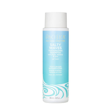 Pacifica Beauty, Salty Waves Texturizing and Moisturizing Shampoo, Banana Scent, For All Hair Types, Vitamin B + Vitamin E, Beach Hair, Beachy Waves, Sulfate Free, Vegan & Cruelty Free