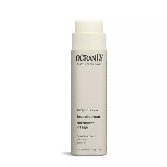 Attitude Oceanly Face Cleanser Stick, Ewg Verified, Plastic-Free, Plant And Mineral-Based Ingredients, Vegan And Cruelty-Free Beauty Products, Phyto Cleanse, Unscented, 1 Ounce