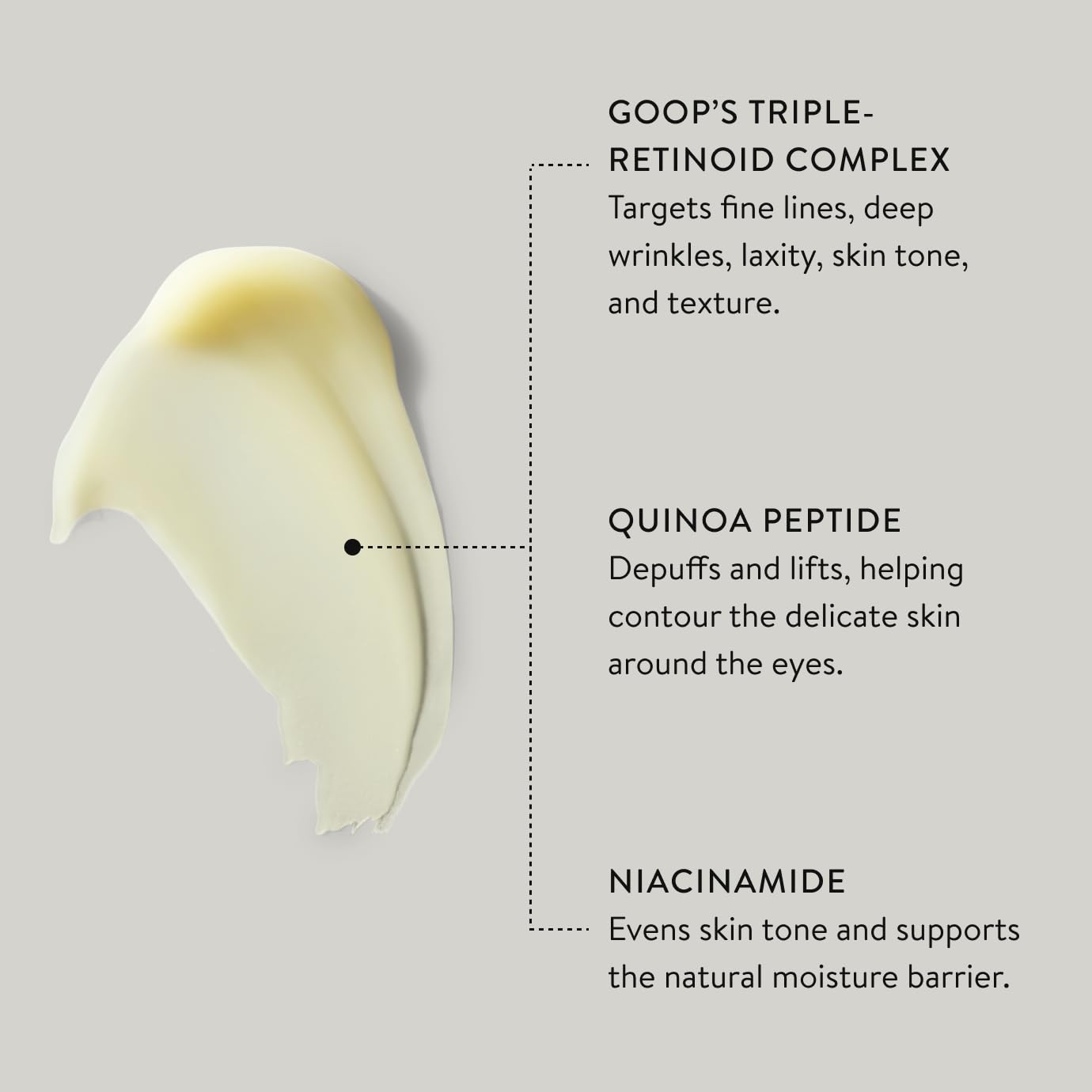 Goop Beauty 3X Retinol Eye Lift Serum | Fine Lines And Wrinkles Treatment | 0.5 Fl Oz : Beauty & Personal Care