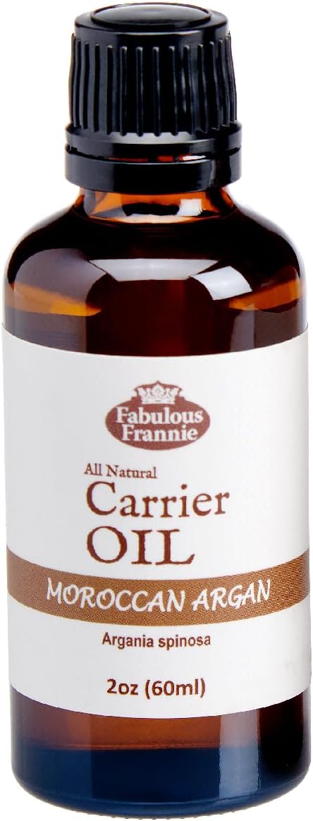Moroccan Argan Oil 100% Pure For Hair Skin Nails Carrier Treatment Oil 2Oz By Fabulous Frannie