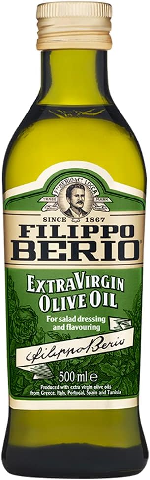 Filippo Berio Extra Virgin Olive Oil, Olive Oil Glass Bottle, 750Ml