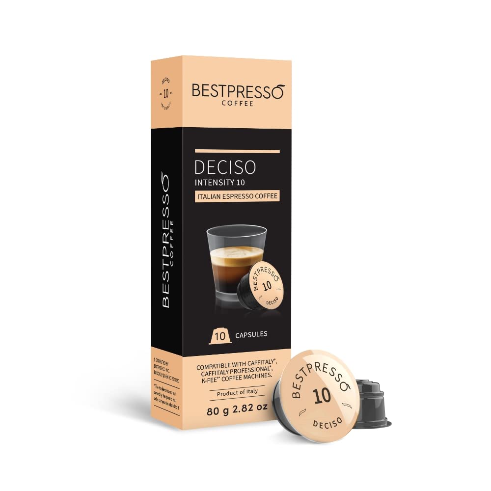 Bestpresso Coffee Capsules Compatible With Starbucks Verismo, Caffitaly, Cbtl, K-Fee Systems 80 Pods (Variety Pack)