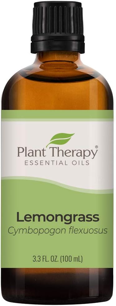 Plant Therapy Lemongrass Essential Oil 100% Pure, Undiluted, Natural Aromatherapy, Therapeutic Grade 100 Ml (3.3 Oz)
