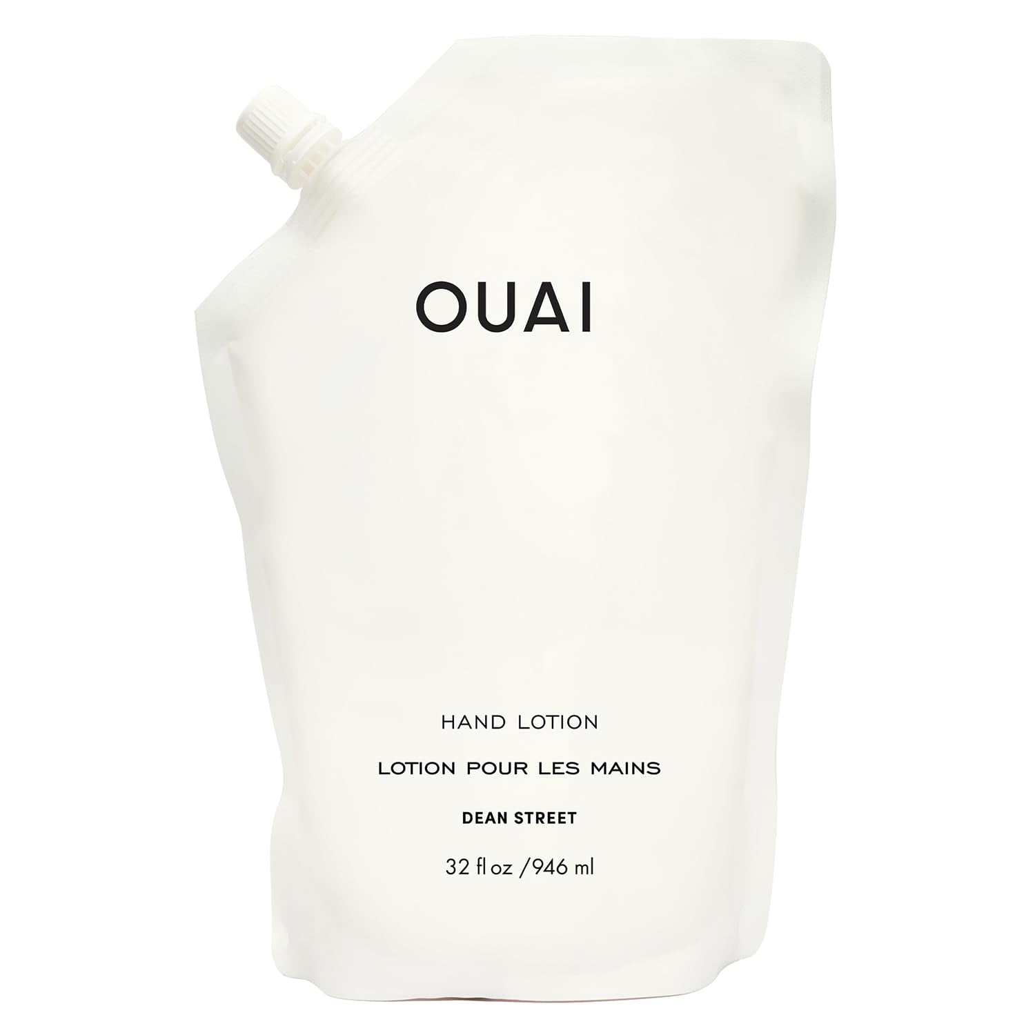 OUAI Hand Lotion Refill - Daily, Lightweight, Hydrating Lotion for Dry Skin - Made with Avocado, Rosehip and Jojoba Oil to Lock in Moisture - Never Greasy (32 Fl Oz)