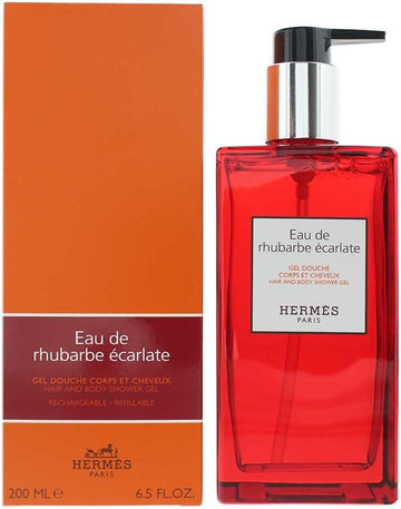 Hermes Eau De Rhubarbe Ecarlate Refillable Moisturizing Body Lotion For Men, 6.5 Ounce