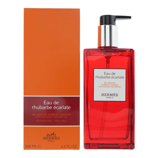 Hermes Eau De Rhubarbe Écarlate Refillable Moisturizing Body Lotion For Men, 6.5 Ounce : Beauty & Personal Care
