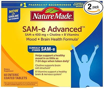 Nature Made Sam-E Complete 400 Mg - 2 Boxes, 60 Enteric Tablets Each