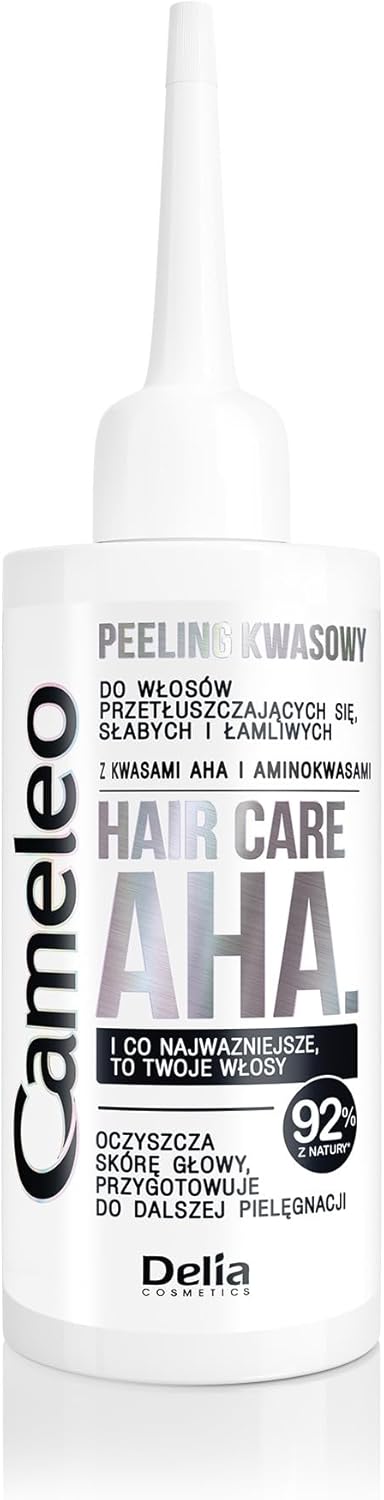 Cameleo - Aha Hair Care - Acid Peeling - Greasy, Weak, Brittle Hair - Cleansing Of The Scalp - Amino Acids - 55 Ml