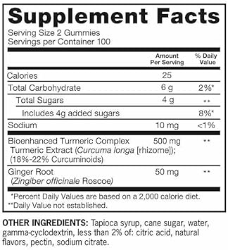 Qunolll Turmeric Plus Ginger, 200 Gummies, 27.7 oz Bottle, 1 Count (Pack of 1)