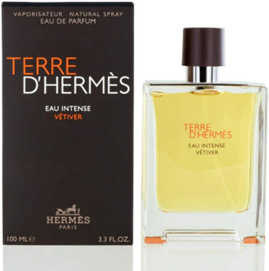 Hermes Terre Dhermes Eau Intense Vetiver For Men 3.3 Oz Edp Spray