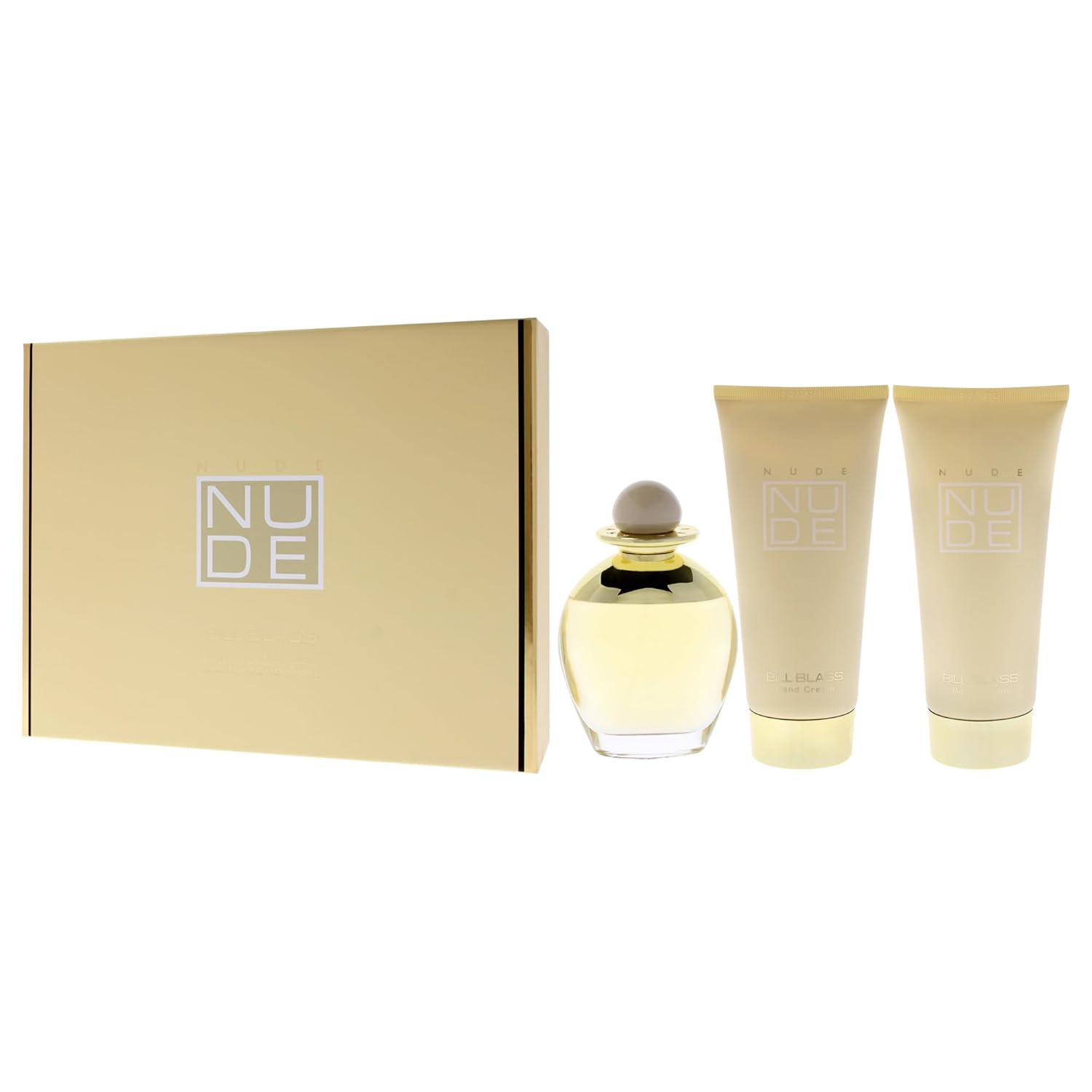 Bill Blass Nude For Women - 3 Pc Gift Set 3.4Oz Edp Spray, 6.8Oz Body Lotion, 6.8Oz Hand Cream : Beauty & Personal Care