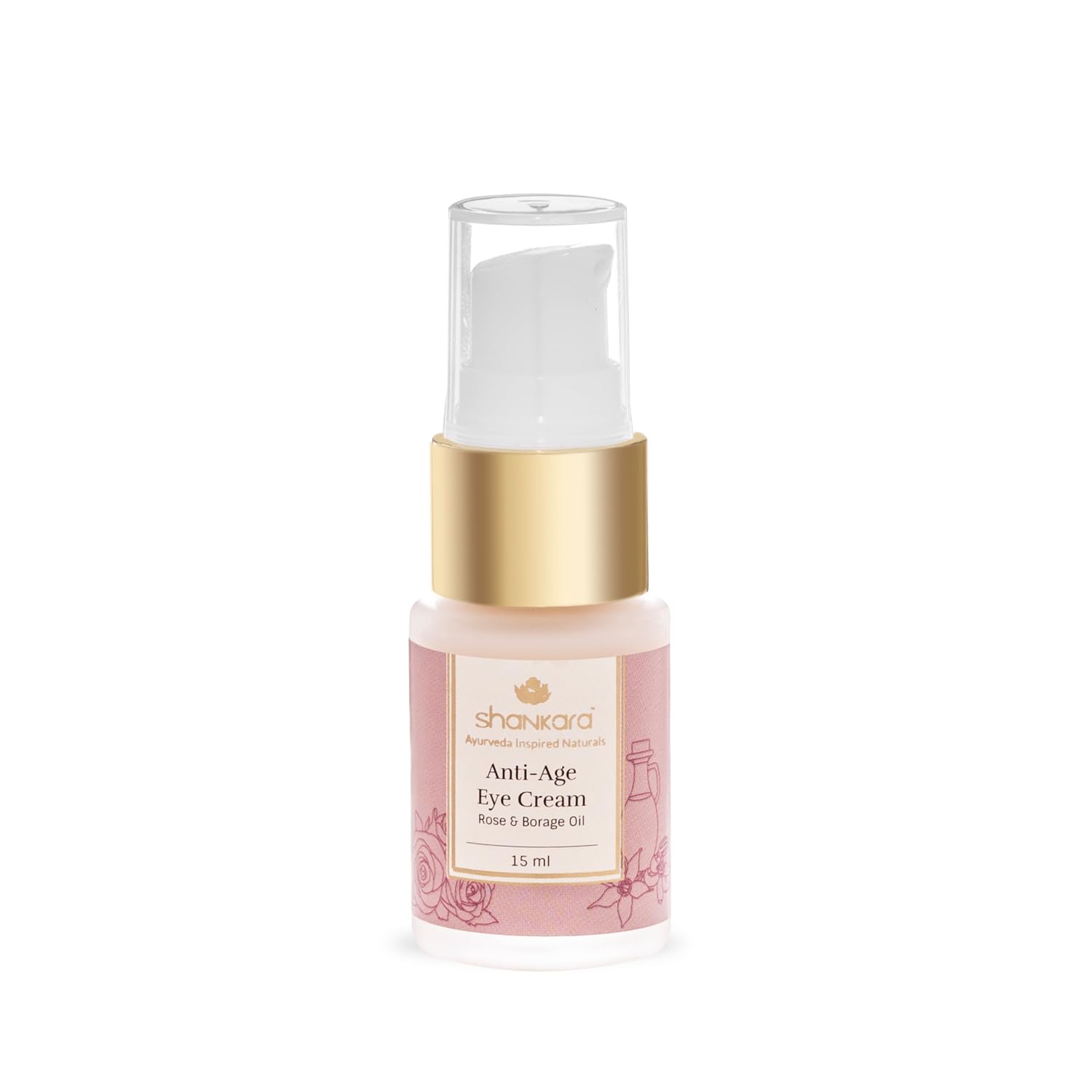 Shankara Anti-Age Eye Cream For Women And Men With Roses, Cucumber, Eye Bright, Hazelnut, And Jojoba Oil – Perfect Hydrating Eye Cream For Reducing Wrinkles And Dark Circles. (15Ml/1 Bottle)