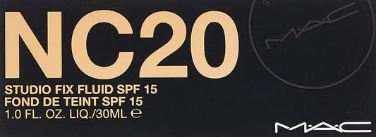 Mac Studio Fix Fluid Spf 15, Nc20, Pack Of 30