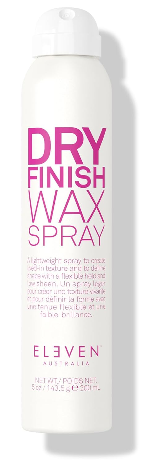 Eleven Australia Dry Finish Wax Spray A Light Finishing Spray Offering A Low Sheen & Flexible Hold - 6 Oz