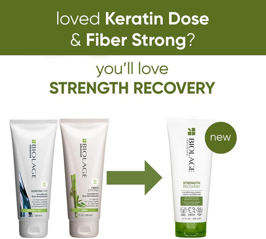 Biolage Professional Strength Recovery Nourishing Conditioning Cream, For Damaged Hair, 200ml
