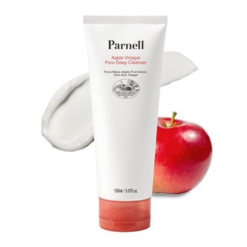 Parnell Apple Vinegar Pore Deep Cleanser - Aha, Ursolic Acid, Oil, Sebum, Pore Control, Deep Cleansing Biodegradable Pads For Oily Skin (5.07 Fl Oz / 150Ml)