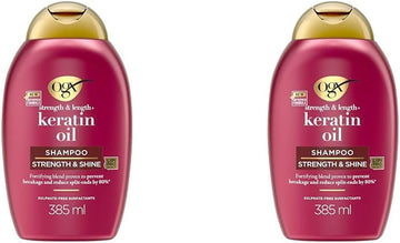 Ogx Strength And Length Keratin Oil Shampoo, 385Ml, 97751 (Pack Of 2)