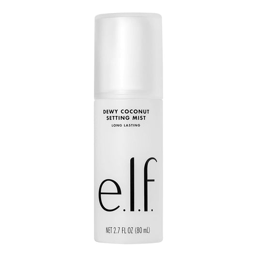 E.L.F. Dewy Coconut Setting Mist, Makeup Setting Spray For Hydrating & Conditioning Skin, Infused With Green Tea, Vegan & Cruelty-Free, 2.7 Fl Oz