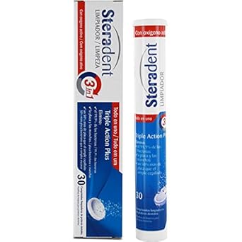 Steradent Triple Action Plus Cleaning Dental Protesis 30 Tablets
