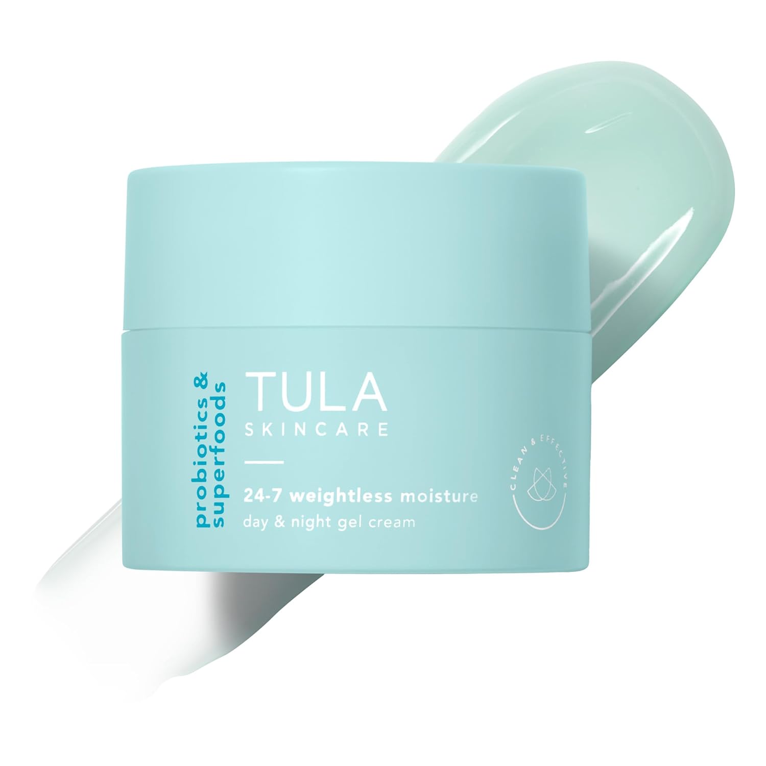 Tula Skin Care 24-7 Weightless Moisture Hydrating Day & Night Cream - Anti-Aging Lightweight Gel Cream Moisturizer For Face, Contains Watermelon & Blueberry Extract, 1.5 Oz