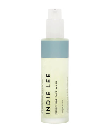 Indie Lee Purifying Face Wash - Hydrating Facial Cleanser + Makeup Remover - With Orange, Lavender, Burdock + Jasmine - Foam Face Wash For All Skin Types (125Ml)
