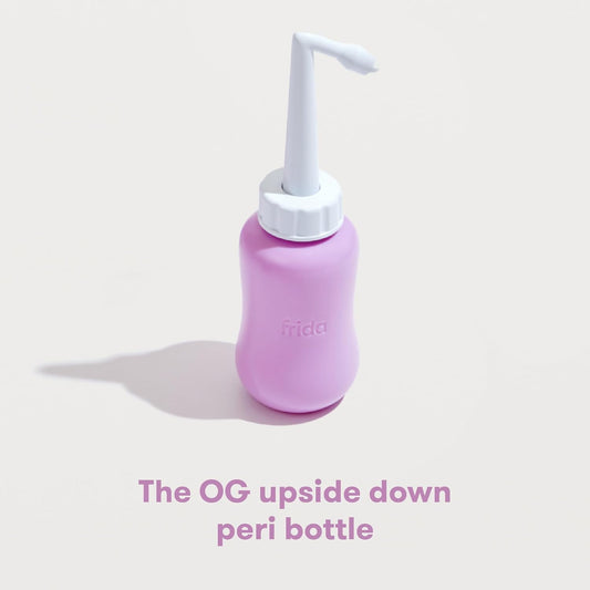 Upside Down Peri Bottle for Postpartum Care The Original Fridababy MomWasher for Perineal Recovery and Cleansing After Birth