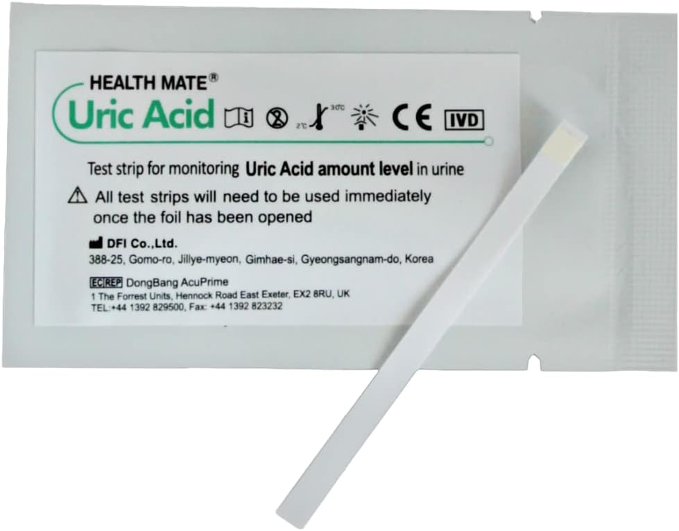 10 x GP Professional Uric Acid Gout Urine Test Strips : Amazon.co.uk: Health & Personal Care