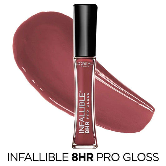 L’Oreal Paris Makeup Infallible 8 Hour Hydrating Lip Gloss, Cherry Flash, 0.21 Fl Oz