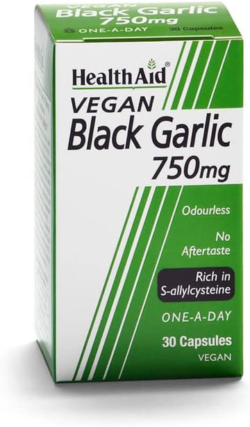 Healthaid Black Garlic 750Mg 30 Vegicaps