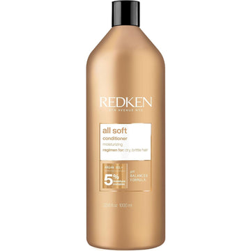 Redken All Soft Conditioner | Deeply Conditions And Hydrates | Softens, Smooths, And Adds Shine | Safe For Color-Treated Hair | Nourishing Shampoo For Dry Hair | With Argan Oil