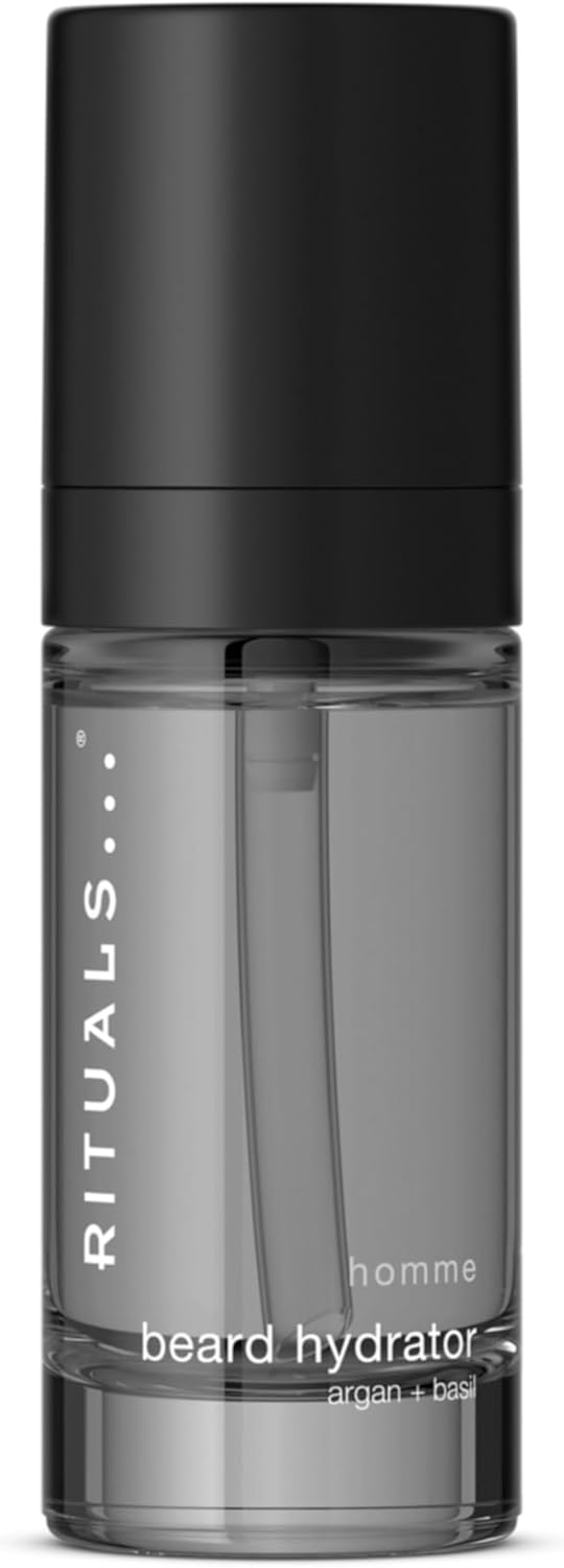 Rituals Homme Beard Moisturiser For Men, Hydrating Beard Cream With Argan Oil And Basil, Softens And Conditions Facial Hair, Lightweight Non-Greasy Formula, 30Ml