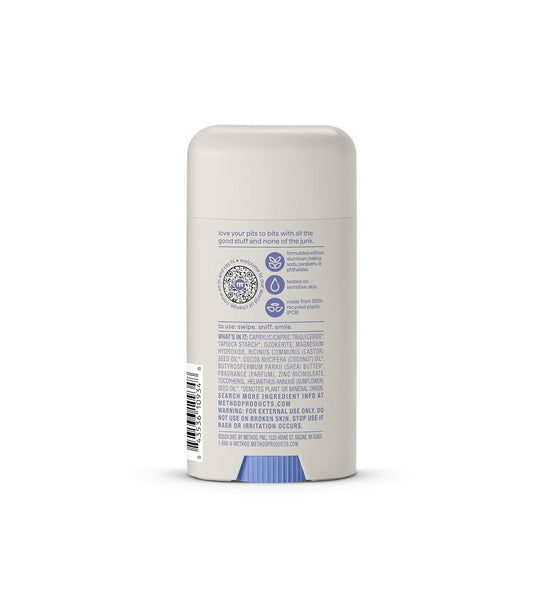 Method Deodorant, Pure Peace, Rose Water, Peonies + Pink Sea Salt Notes, 24 Hour Odor Protection, 2.65 Oz