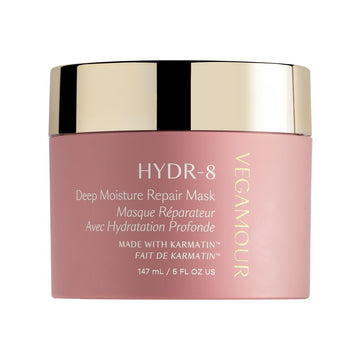 Vegamour Hydr-8 Deep Moisture Repair Mask, Deep Conditioner Hair Mask Formulated Without Sulfates For Dry, Damaged, Frizzy Hair, Floral & Vanilla Scent, 5 Fl. Oz