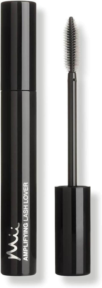 Mii Cosmetics Amplifying Lash Lover Smudge Proof Mascara, Lifts & Curls For Fanned-Out Lashes, Lightweight & Buildable, Conditioning Mascara For Sensitive Eyes & Contact Lens Wearers, Deep Black