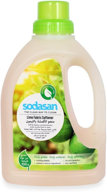 Sodasan Organic Fabric Softener Lime (6 X 750 Ml)