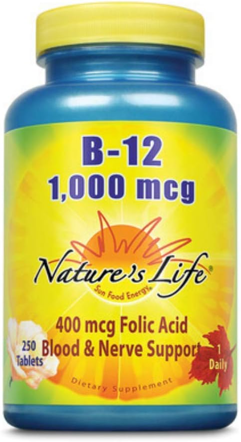 Nature's Life Vitamin B-12, 1,000 mcg | 250 ct : Health & Household
