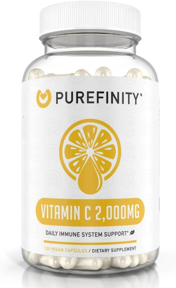 Vitamin C Immune Booster 2000mg ? Double Strength Immune Support Vitamin C Supplement with High Absorption and Powerful Antioxidant Properties ? 120 Capsules (1 Month Supply)