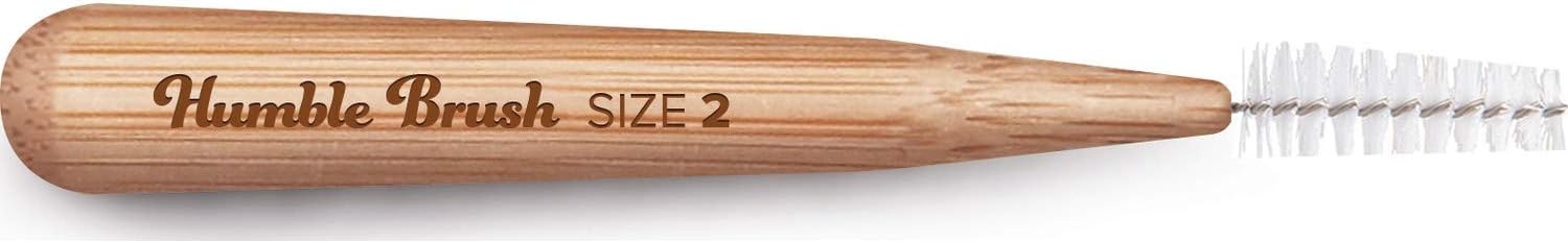 THE HUMBLE CO. - Bamboo Interdental Brush - Size 2-0.5 mm - Developed by Dentists - Designed in Sweden - Sustainable & Reusable - Vegan & Cruelty-Free - Eco-Friendly Packaging - 6p : Amazon.co.uk: Health & Personal Care