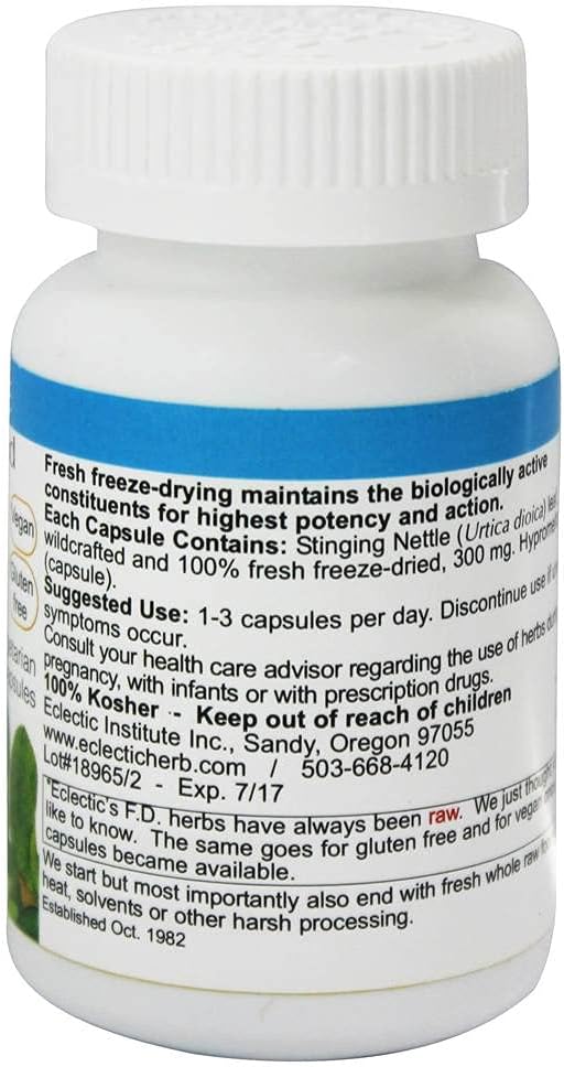 ECLECTIC INSTITUTE - Stinging Nettle Fresh Raw Freeze-Dried 300 mg. - 90 Vegetarian Capsules